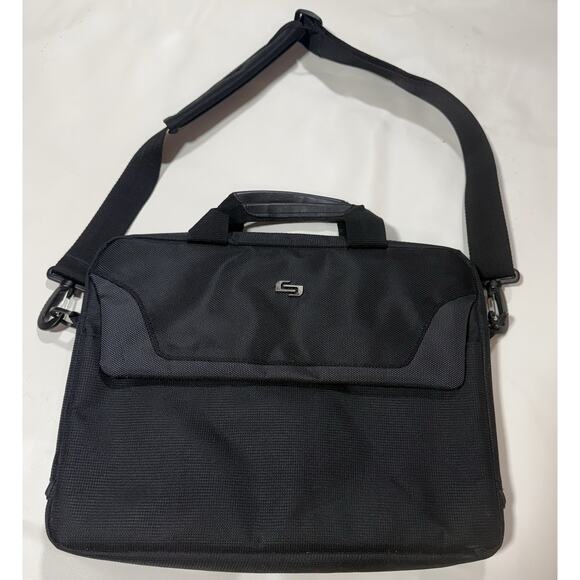 SOLO Ny FLATIRON SLIM BRIEF city briefcase over the shoulder - Picture 11 of 12